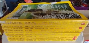 lot 62 image: Complete 1969 National Geographic Set - 12 Issues