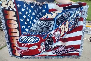 lot 75 image: Jeff Gordon Throw Blanket