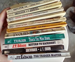 lot 92 image: (10) Western Paperback Books