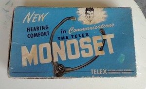 lot 94 image: Vintage Telex Monoset Headphones