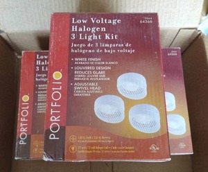 lot 103 image: (3) Packages of Low Voltage Halogen Lights