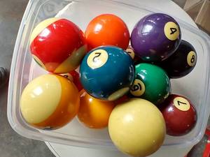 lot 117 image: Complete Set of Pool Balls