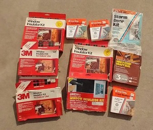 lot 118 image: Storm Door & Window Winterizer Kits