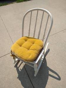 lot 144 image: Vintage White Rocking Chair
