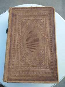 lot 157 image: Beautiful 1800s Leather Norwegian Bible
