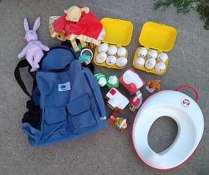 lot 165 image: Baby Lot - Baby Bjorn Seat, Ergo Back Pack, Etc.