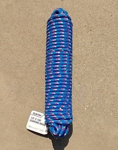 lot 185 image: Brand New 100 Roll of Braided 38 Rope