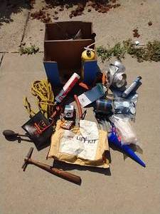 lot 186 image: Huge Misc. Lot - Hardware, Tools, Lift Kit, Etc.
