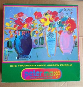 lot 198 image: Vintage Peter Max 1000 Piece Puzzle - Unopened