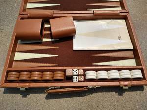 lot 217 image: Vintage Aries Backgammon Set