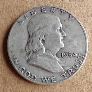 lot 253 image: 1954-S Franklin Half Dollar