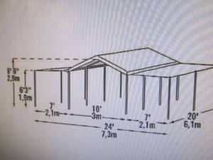 lot 21 image: ShelterLogic Max AP 10 x 20 3-in-1 Canopy System