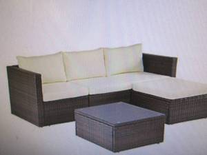 lot 43 image: Saint Birch 5-Pc. Outdoor Patio Sectional Sofa Set
