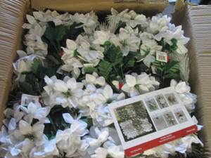 lot 88 image: New In The Box Artificial Poinsettia Flower Picks
