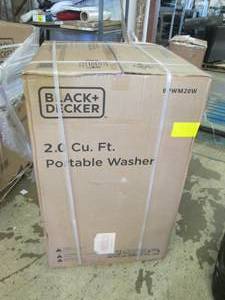 lot 1 image: black and decker portable washer