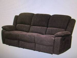 lot 3 image: ACME Madden Chenille Reclining Sofa