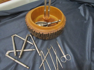 Vintage Nut Bowl & Tools