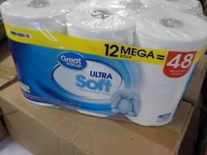 12 Mega Rolls Great Value 2 Ply Toi...