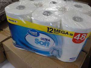 12 Mega Rolls Great Value 2 Ply Toi...