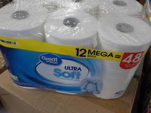 12 Mega Rolls Great Value 2 Ply Toi...
