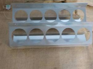 2 Metal 5 Can Wall Display Shelves...