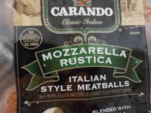 4 Frozen 16 oz Pkgs Carando Mozzare...