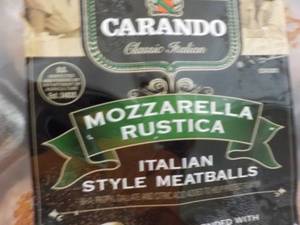 4 Frozen 16 oz Pkgs Carando Mozzare...