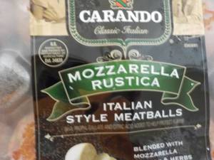 4 Frozen 16 oz Pkgs Carando Mozzare...