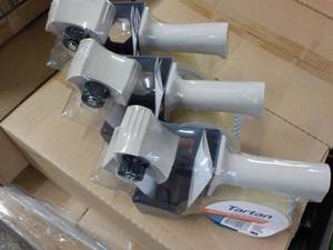 3 Tartan Tape Dispensers with Packi...