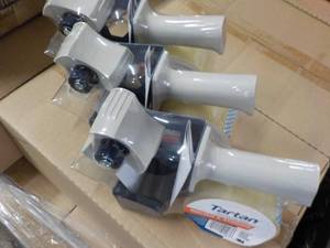 3 Tartan Tape Dispensers with Packi...