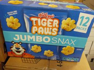 3 - 4 ct Boxes Kelloggs Tiger Paws...