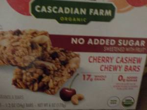 6 Ct Box 5 bars each Cascadian Farm...