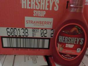 10 - 22 oz Bottles Hersheys Strawb...