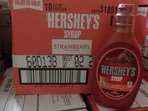 10 - 22 oz Bottles Hersheys Strawb...