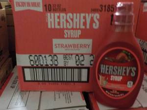 10 - 22 oz Bottles Hersheys Strawb...
