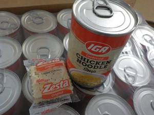 24 Pack IGA Chicken Noodle Soup and...