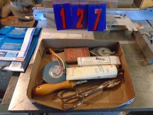 lot 127 image: Caulkingsnipstape measures etc. As shown.