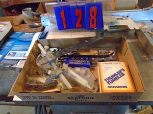 lot 128 image: Plug cutters & misc tools. As shown.