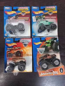 lot 25 image: Four Packs Of Monster Jam Hot Wheels