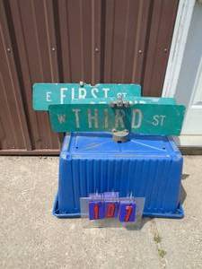 Qty of 3 street signs. As shown.