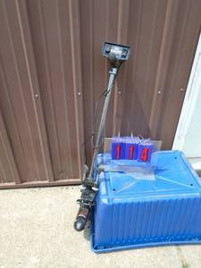 Small electric trolling motor Sigma 14. As shown.
