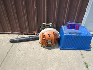 Stihl gas backpack blower. Used condition. As shown.