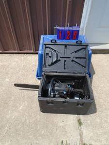 McCullough 14 chiansaw. Looks in new condition. Consignor states it runs. As shown.