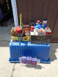 Qty of 2 flats of automotive chemicals. As shown.