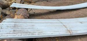 40 Sheets of Steel Pole Barn Tin - White, All Sheets are 21.3 and 34 feet long by 3-feet wide