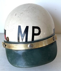 lot 82 image: Vintage Military Police Helmet