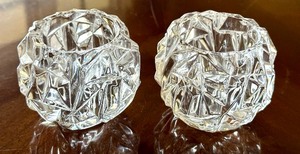 lot 13 image: Pair of Tiffany and Co Votive Candle Holders