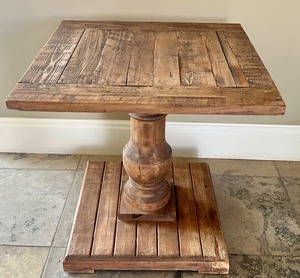 lot 21 image: Rustic Style Accent Table