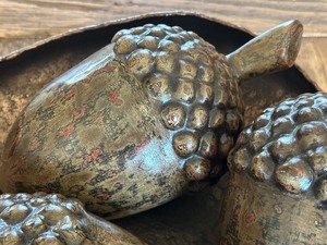 lot 23 image: Metal Bowl by John Richard with Three Decorative Acorns