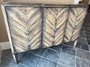 lot 37 image: Hooker Furniture Melange Chevron Console